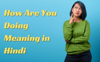 How Are You Doing Meaning in Hindi