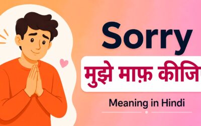 Sorry Meaning in Hindi